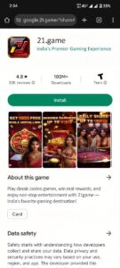 21GAME|21GAMEAPP|21GAMEAPK| GET BONUS Rs.50 AND DAYLY REWAD 5